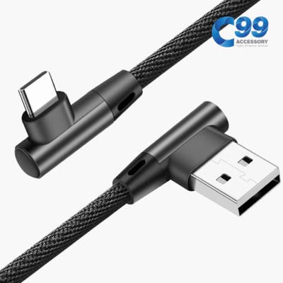 C99 3미터 라이트앵글 충전 케이블 (USB C타입)