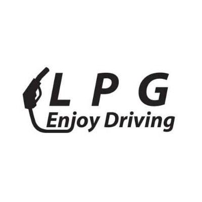 자동차 주유구 데칼스티커 LPG (9cmX3.8cm)